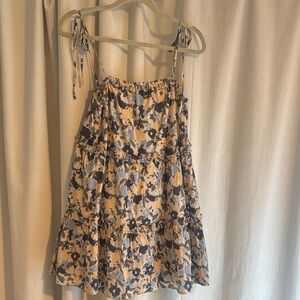 Rails Floral Tiered Dress with Tie Straps